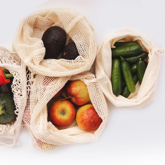 Daugkartinis maišelis daržovėms ir vaisiams, 35x30 cm