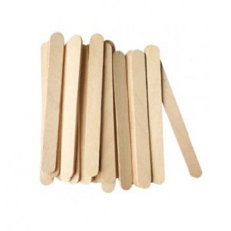 Mediniai pagaliukai - šaukšteliai, 50 vnt., 8,0 cm