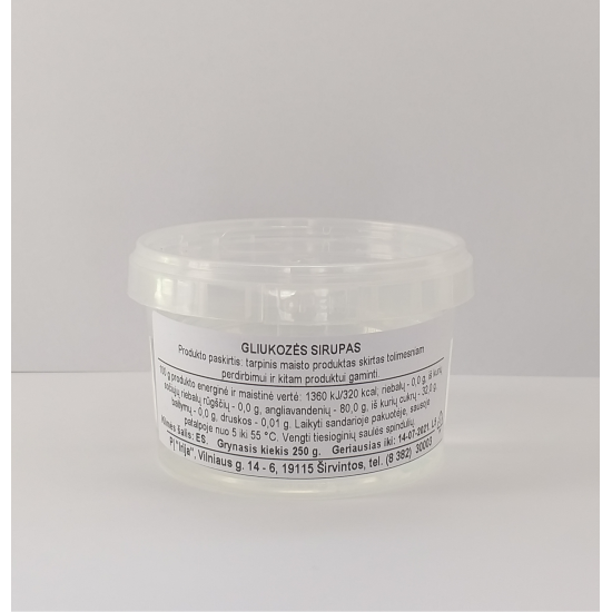 Gliukozės sirupas, 250 g Gliukozės sirupas, 250 g