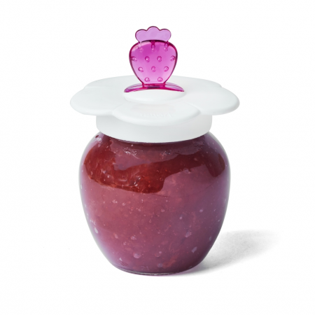 Stiklinis indelis su šaukštu, 370 ml