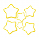 Formelės "Žvaigždutės" eglutei sudėti, nuo 13,0 cm iki 3,5 cm