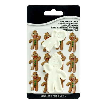 Gingerbread Man formelės / išpjovikliai, 2 vnt.,  4,5 cm, 6,5 cm