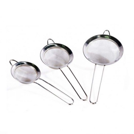 Metalinių virtuvinių sietelių rinkinys, Ø 7,0 cm, 8,5 cm, 10,0 cm Metalinių virtuvinių sietelių rinkinys, Ø 7,0 cm, 8,5 cm, 10,0 cm