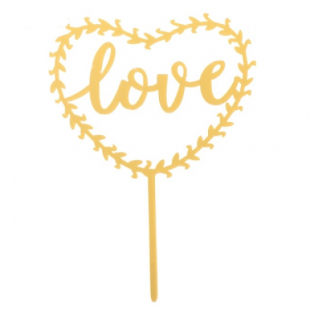Smeigtukas "Širdelė su užrašu Love"