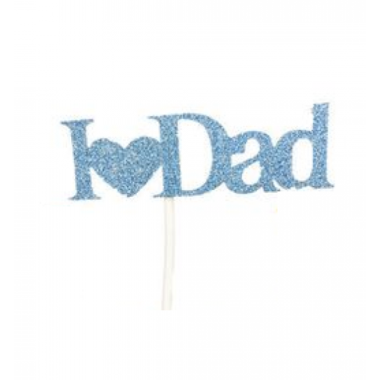 Smeigtukas "I love Dad" - mėlynas