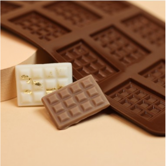 Silikoninė formelė šokolado plytelėms "Kvadratėliai"