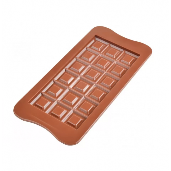 Silikoninė formelė šokolado plytelei "Kvadratėliai"