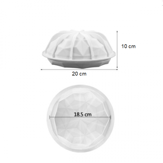 Silikoninė kepimo forma "Kupolas", Ø 20,0 cm